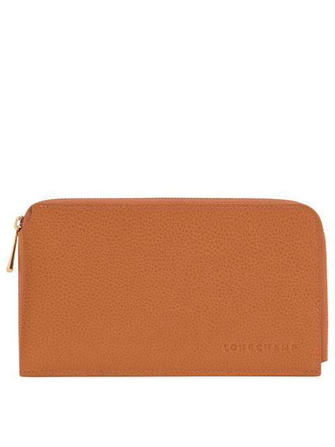Longchamp Le Foulonné Pouch Amber - Leather