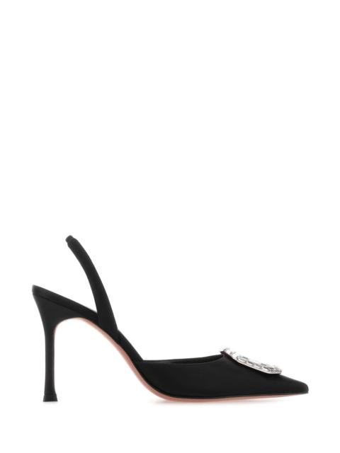 Amina Muaddi Amina Muaddi Women Black Satin Camelia Pumps