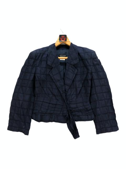 GIORGIO ARMANI VINTAGE GIORGIO ARMANI CHECKED CROPPED JACKET #6950-101