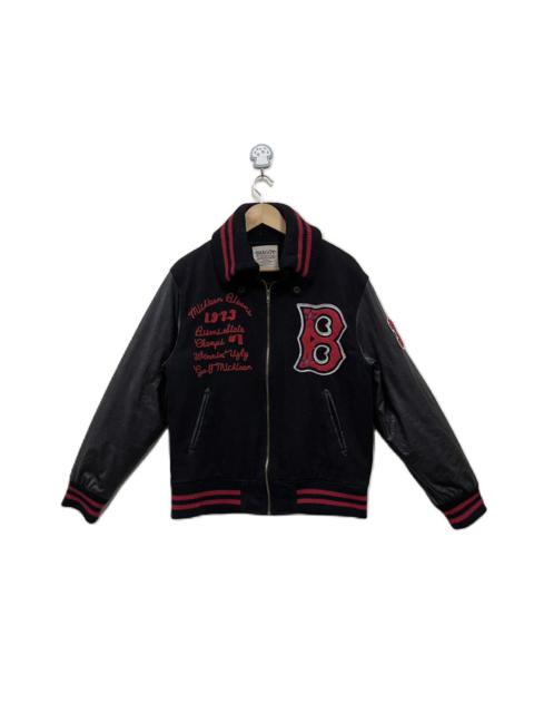 Japanese Brand - Shaggy Varsity Jacket West League Bisons MLB