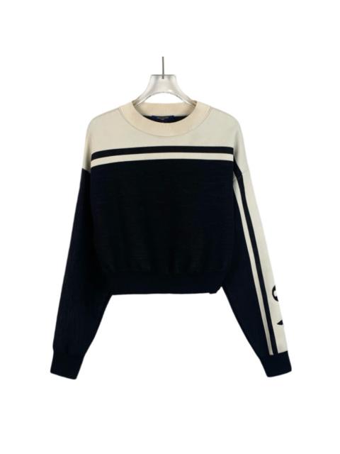Louis Vuitton Louis Vuitton 2022 Color-Blocked Logo Crew Neck Long Sleeve Knit Sweater