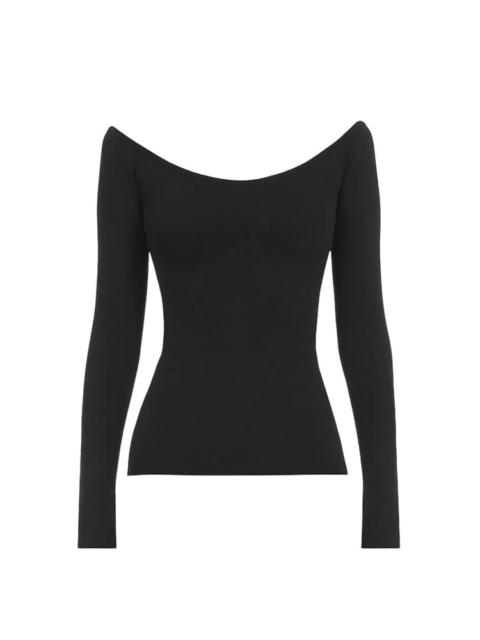 FERRAGAMO Ferragamo Off-Shoulder Long-Sleeve Top