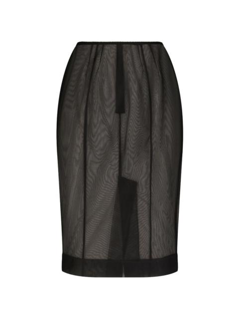 Dolce & Gabbana sheer pencil skirt