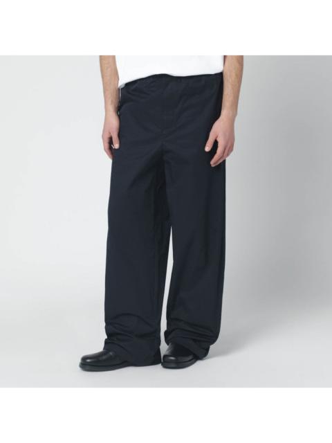 Jil Sander Jil Sander Midnight Blue Cotton Trousers Men
