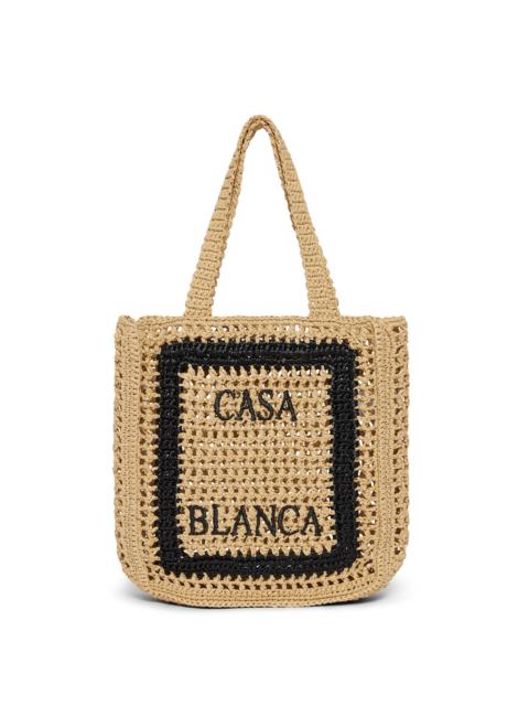 CASABLANCA Natural Raffia Tote