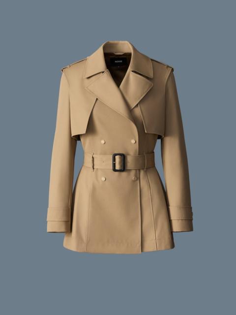 MACKAGE ADVA Mid-Length Buckled Belt Trench
