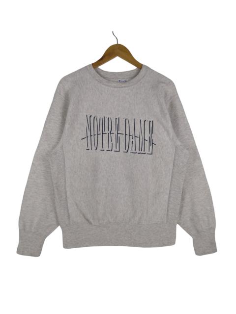 Other Designers Vintage - Vintage 90s Champion Reverse Weave Sweatshirt Notre Dame