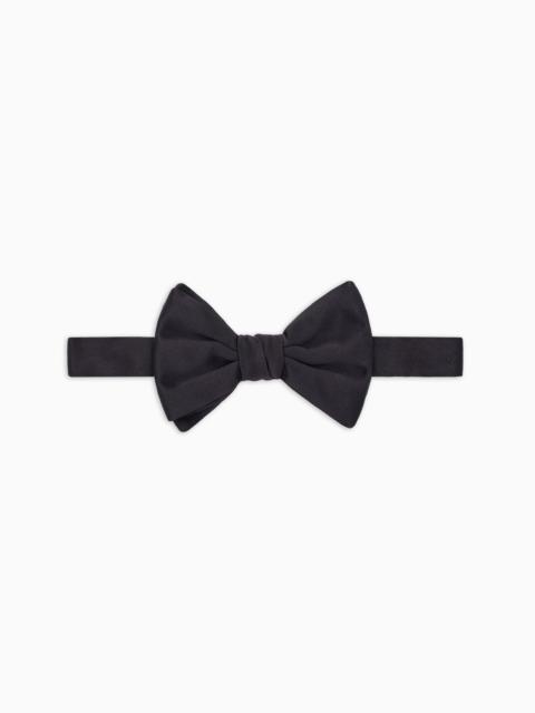 GIORGIO ARMANI Pure silk knotted bow tie