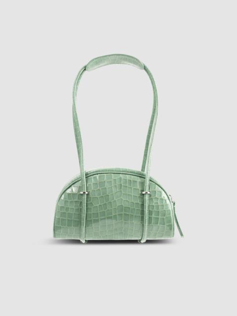 BY FAR Kimberly Bowler Fresh Croco Embossed Leather Shoulder Bag