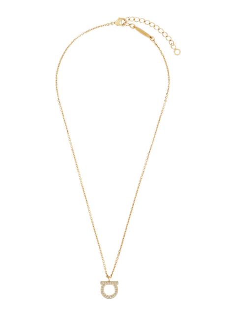 FERRAGAMO Ferragamo Women Gold-Colored Necklace With Gancini Pendant In Brass For Women