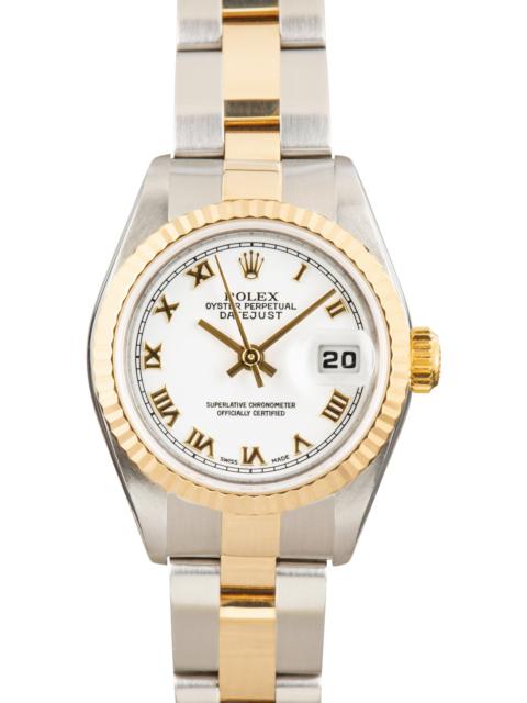 Used Rolex Datejust 79173 White Roman Dial