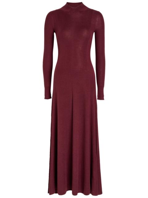 MARIA McMANUS Maria Mcmanus Ribbed Merino Wool Maxi Dress