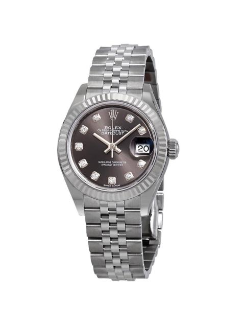 ROLEX Rolex Lady Datejust Automatic Grey Diamond Dial Ladies Jubilee Watch 279174GYDJ