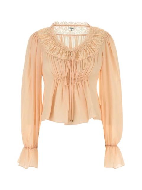 Chloé Chloe Women Light Pink Crepe Blouse