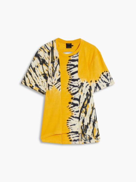Proenza Schouler Cutout tie-dyed cotton-blend jersey T-shirt