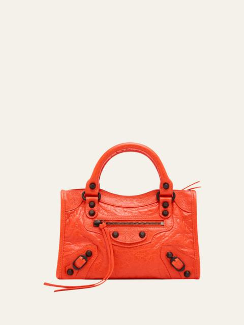 BALENCIAGA Le City Mini Leather Top-Handle Bag