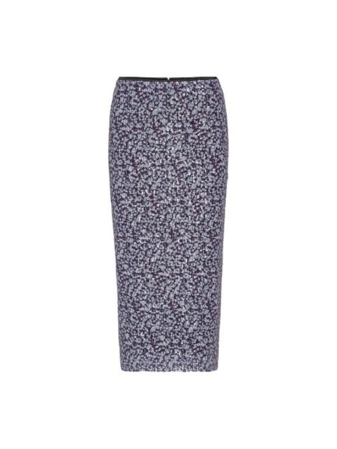 Rotate Ladies Vibrant Floral Outline Midi Pencil Skirt
