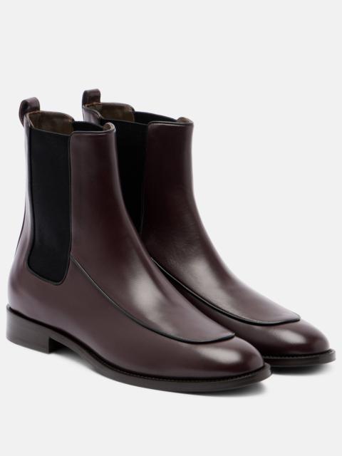 Max Mara Mirto leather Chelsea boots