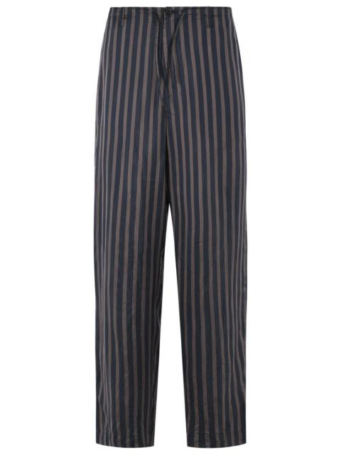 Dries Van Noten Dries Van Noten 'Penny' Navy Cupro Pants Men