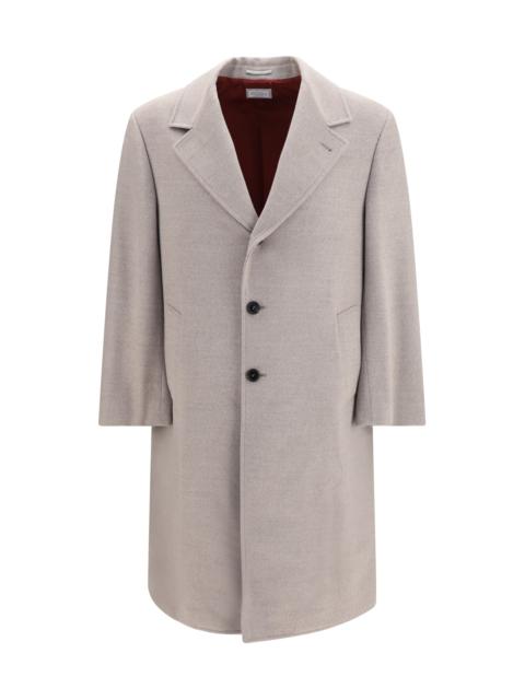 Brunello Cucinelli Brunello Cucinelli Virgin Wool Coat Roccia+Rubino