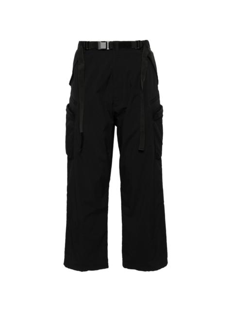 low-rise cargo trousers