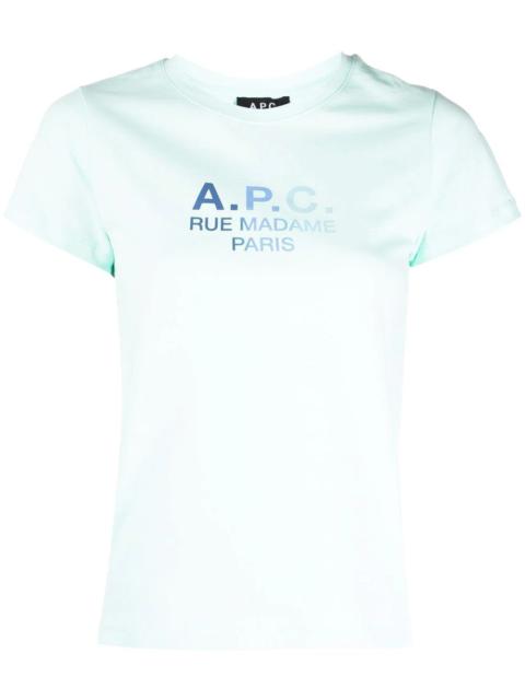 A.P.C. logo-print cotton T-shirt