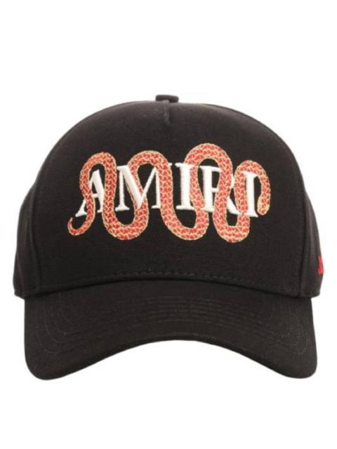 AMIRI Amiri Snake Logo Embroidered Cotton Cap
