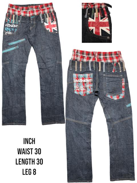 Other Designers Japanese Brand - DOUBLE WAIST DENIM UNITED KINGDOM FLAG