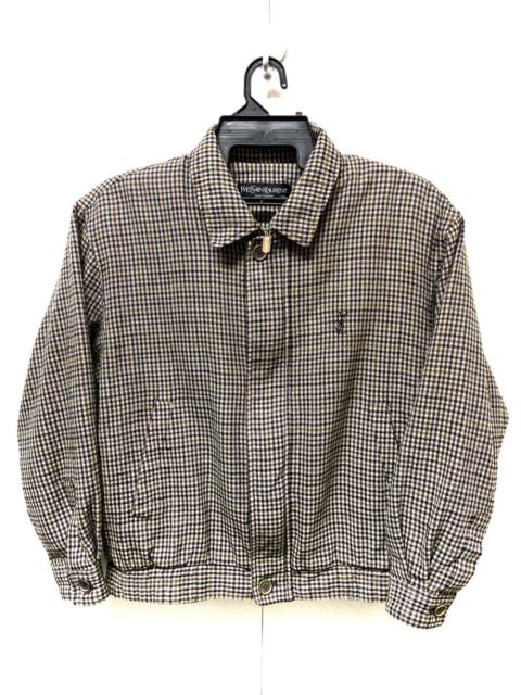 Other Designers Ysl Pour Homme - Vintage 90's Yves Saint Laurent Pour Homme Checkered Jacket