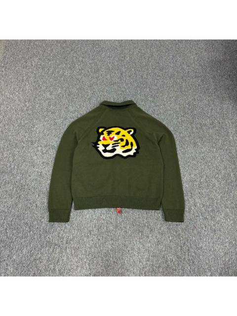 Louis Vuitton Louis Vuitton Green Tiger Print Cardigan