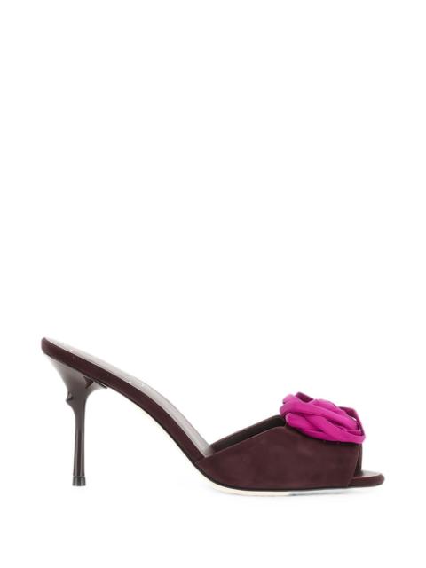 Roger Vivier Roger Vivier Women Epine Rose Leather Mules