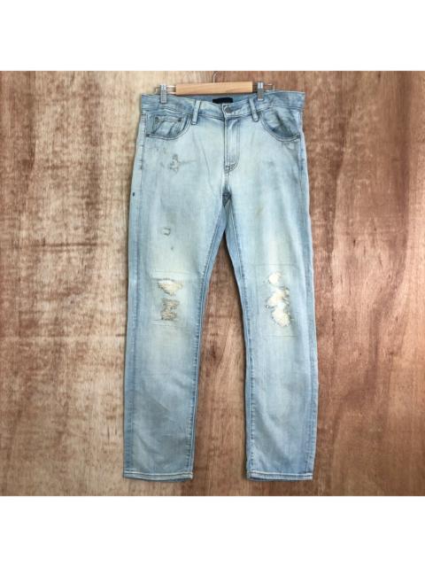 Other Designers Uniqlo - Uniqlo Black Label Distressed Denim Pants #724