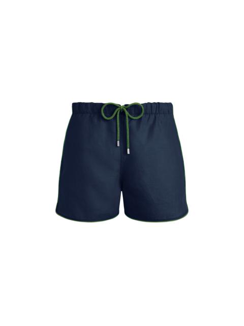 Vilebrequin Men Linen Swim Trunks Solid
