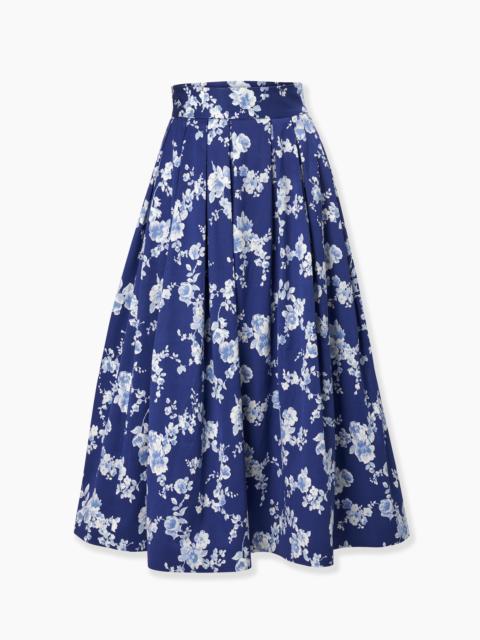 CAROLINA HERRERA Floral-Print Midi Skirt