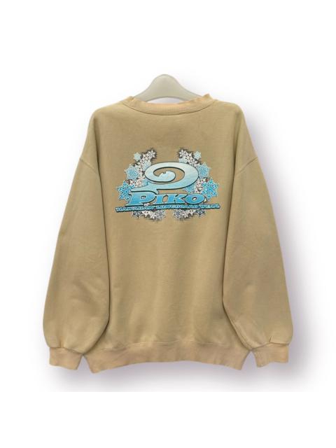 Other Designers Vintage - 🔥 SURF🔥 Piko surfing style Backhit Logo Roundneck Sweatshirt