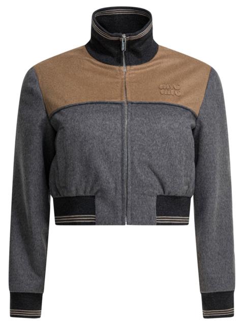 Miu Miu Miu Miu Wool And Cashmere Bomber Jacket
