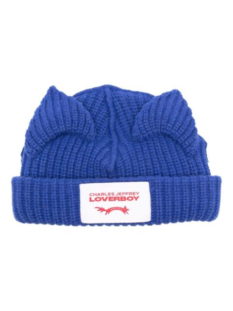 CHARLES JEFFREY LOVERBOY CHUNKY EARS BEANIE (BLUE)