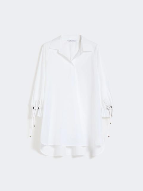 Max Mara Cotton poplin blouse - OPTICAL WHITE