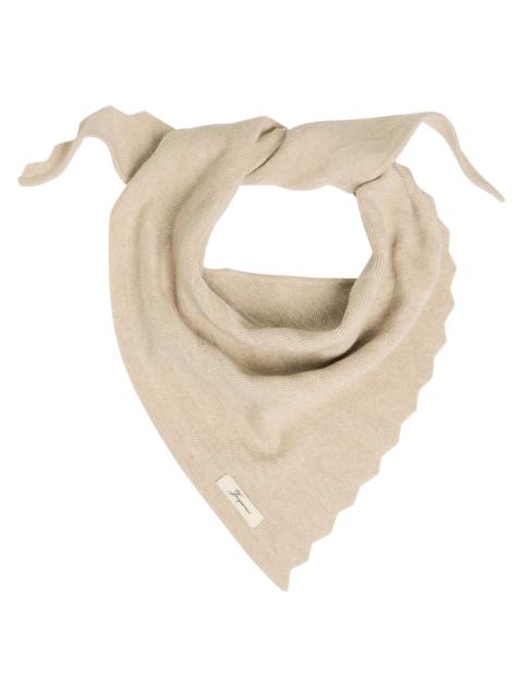 JACQUEMUS Jacquemus Le Chale Chevron Herringbone Wool and Cashmere-blend Scarf