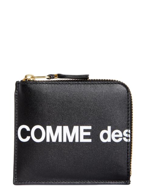 Comme Des Garçons Comme des Garçons Wallets Huge Logo Half-Zip Wallet in Black at Nordstrom