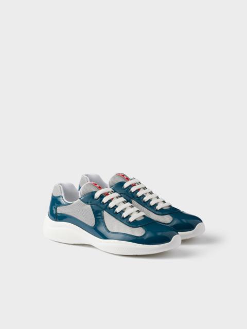 Prada Patent leather and technical fabric Prada America's Cup sneakers