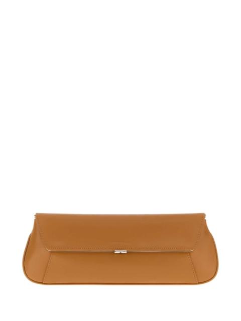 Amina Muaddi Amina Muaddi Women Camel Leather Ami Clutch