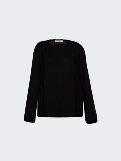 The Row Cattaleya Top Black