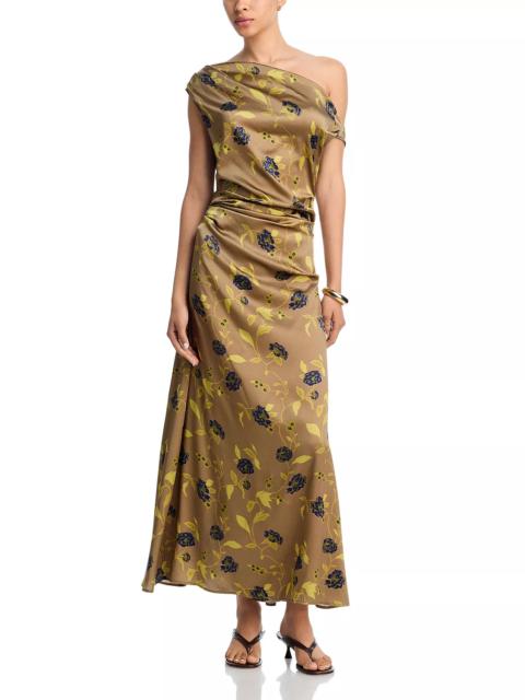 STAUD Phare One Shoulder Dress