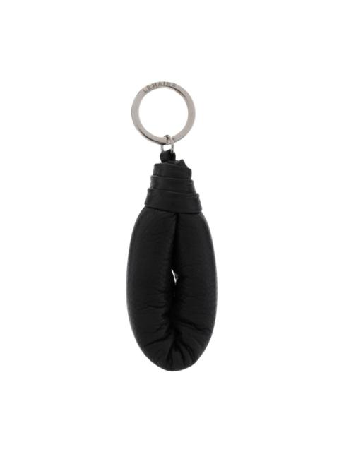 Lemaire logo-engraved leather keyring