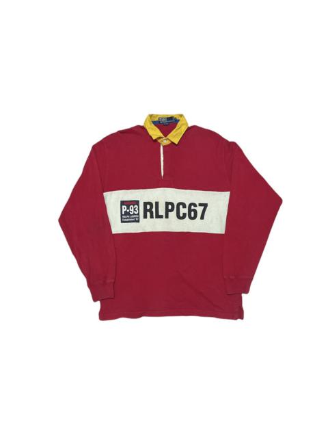Other Designers Vintage Polo ralph lauren P-93 RLPC67 rugby shirt longsleeve