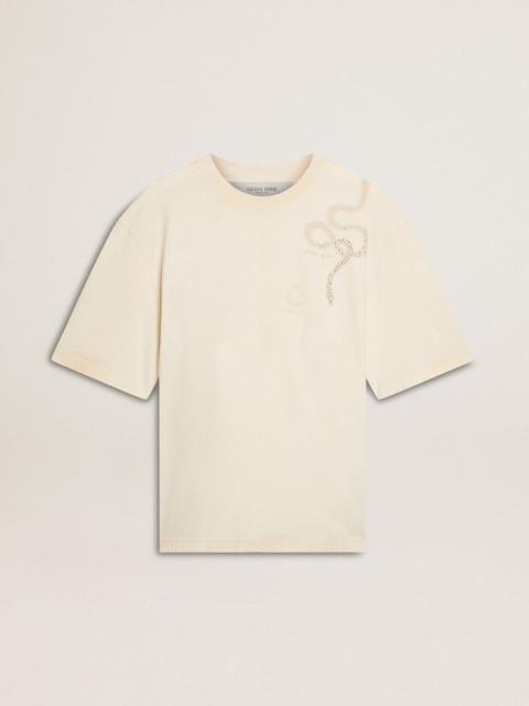 Golden Goose CNY worn-white relaxed fit T-shirt