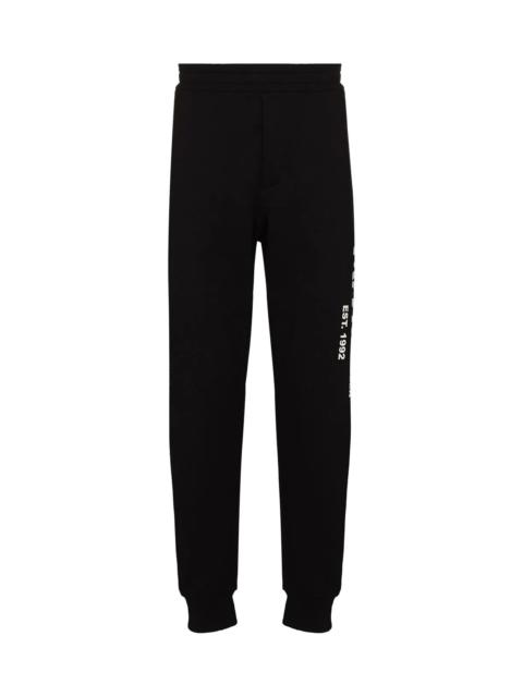 Alexander McQueen LOGO GRAFFITI PRINT TRACK PANTS