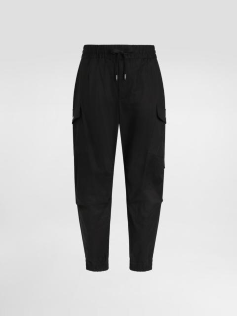 Dolce & Gabbana Cotton cargo pants with branded tag