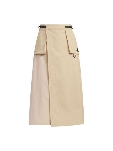 (WMNS) adidas City Escape Cargo Skirt 'Beige' JE8586